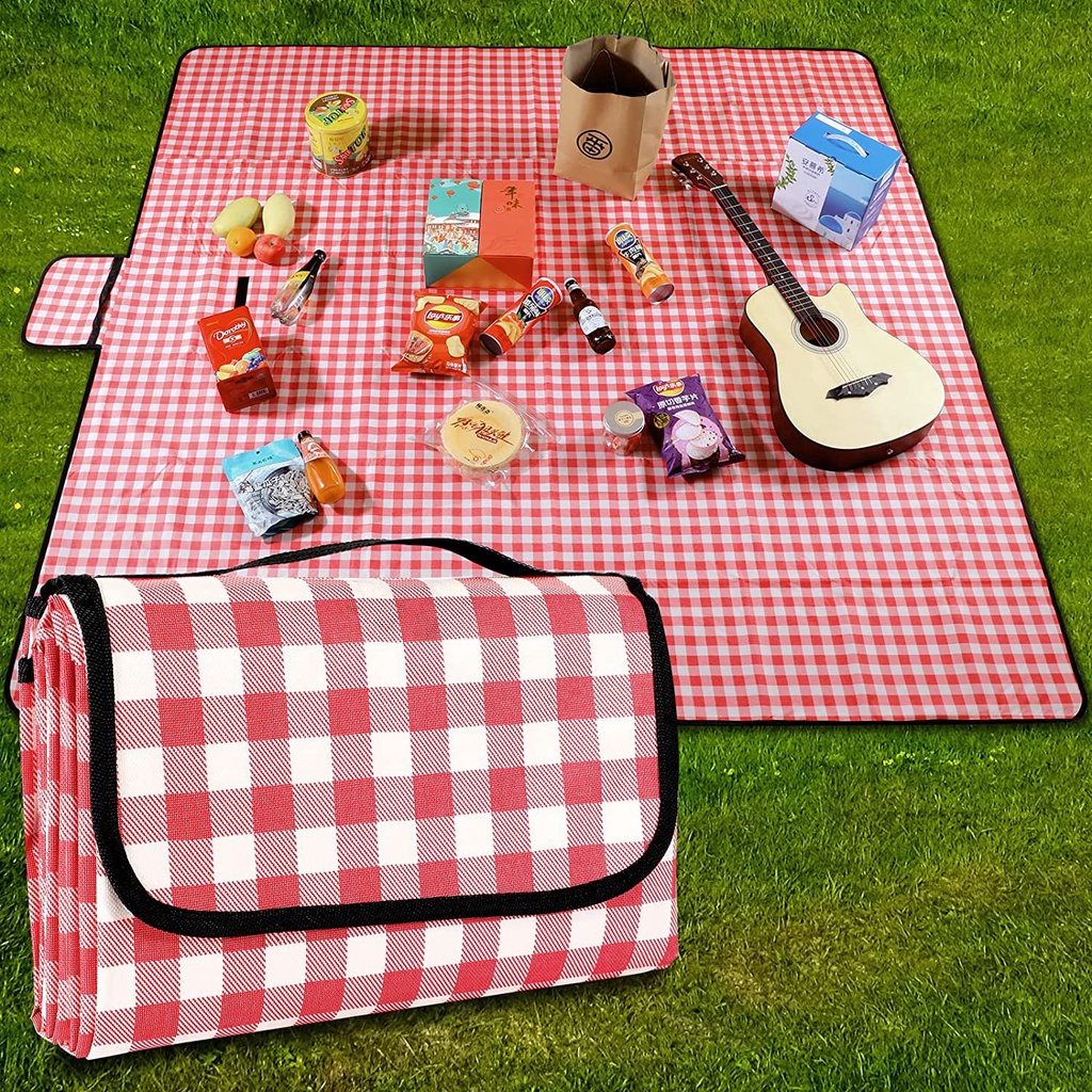 Picture of 150100cm Portable Picnic Mat Outdoor Waterproof Picnic Rug Travel Outdoor Camping Beach Mat